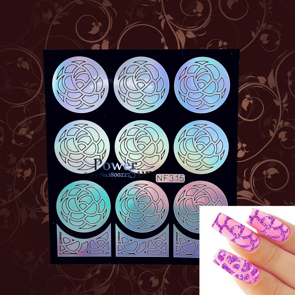 1 шт. квадратные линии дизайна ногтей фольги Маникюр Легкая краска инструменты