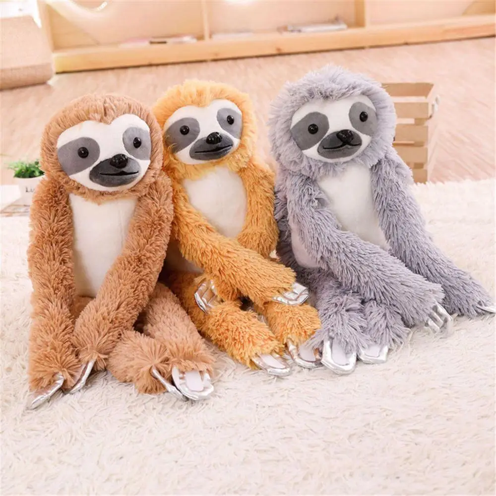 1 шт., 75 см, креативное гигантское моделирование, Kawaii, реалистичное животное Ленивец, плюшевая кукла Bradypod, Игрушки для маленьких детей, рождественские подарки