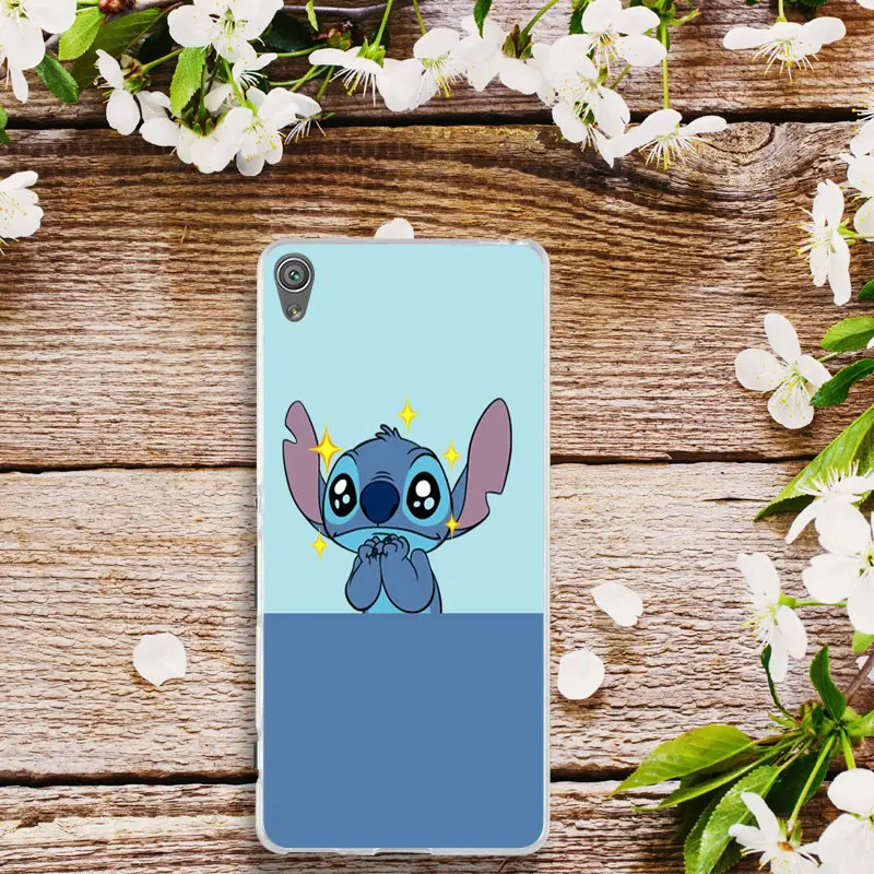 Для sony Xperia E3 E5 T3 M2 M4 M5 XA XZ Z Z1 Z2 Z3 Z4 Z5 Компактный Мягкий чехол для телефона Lilo and Stitch Ohana Sweety Stitch