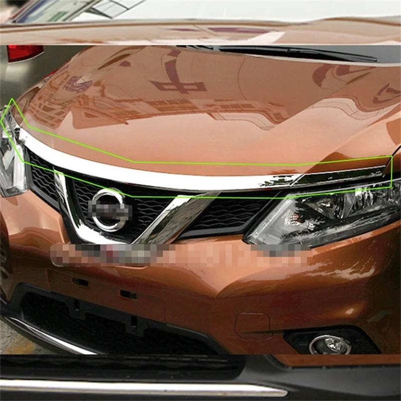 Для Nissan X Trail Xtrail T32 Rogue 2014 2015 2016 хромированная крышка из АБС пластика на переднюю