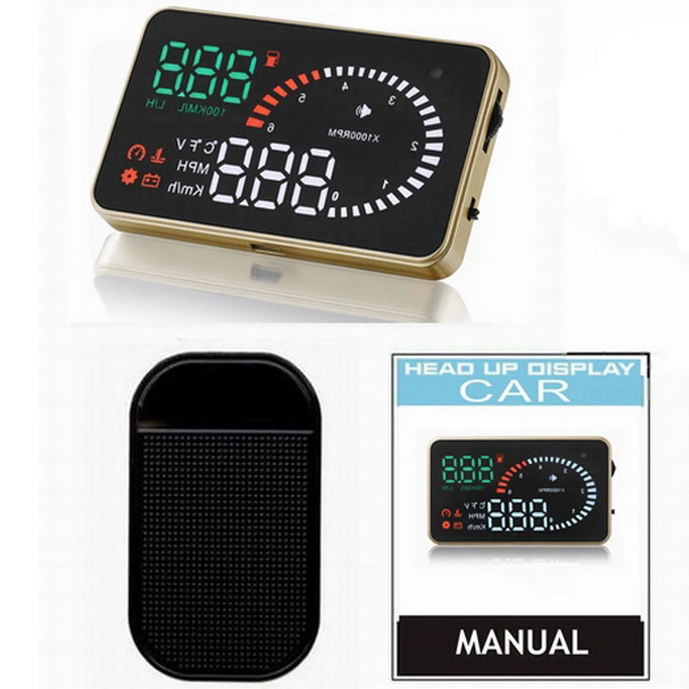 3 дюймовый Смарт X6 OBD2 золотой дизайн автомобильный дисплей HD Универсальный