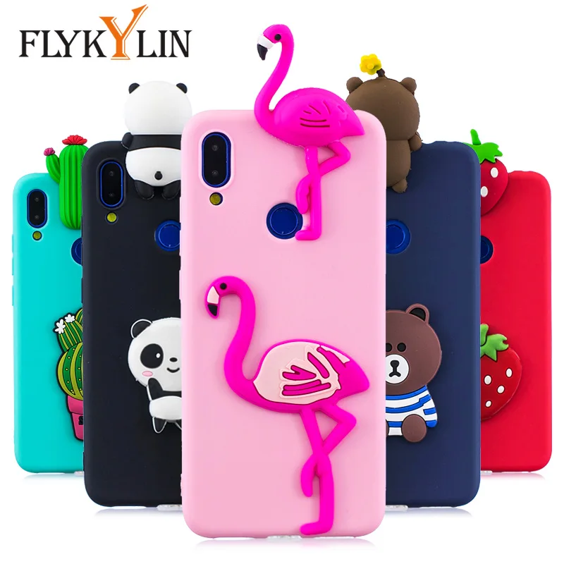 Чехол FLYKYLIN с фламинго для Xiaomi Redmi 7, чехлы для Redmi 6A 5A 5 Plus 4X S2, чехол для Redmi Go, Мягкий ТПУ силиконовый чехол с 3D игрушками