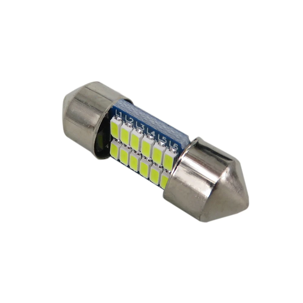 WLJH 4 шт. 28 мм 3014 SMD СВЕТОДИОДНЫЙ Автомобильный светильник для салона автомобиля