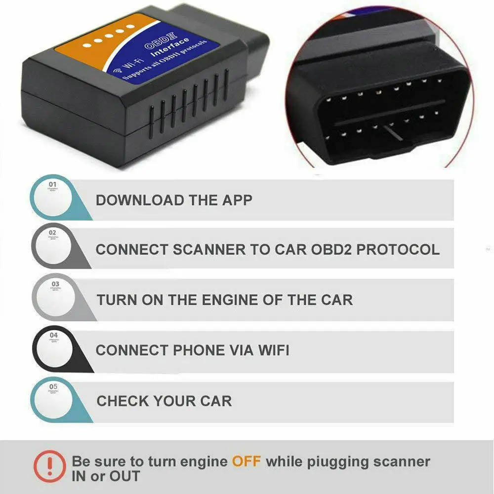 OBD2 ELM327 V1.5 wifi адаптер IOS сканер для iPhone автомобильный диагностический инструмент OBD 2 ODB II ELM 327 wifi ODB2 Автомобильный сканер EML327 wifi