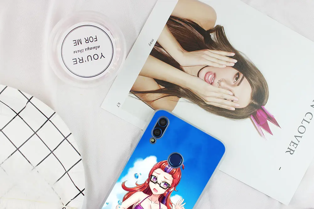 Японский мультфильм аниме девушка Мягкий ТПУ чехол для Huawei Honor 30 20 10 9 Lite 9a 8a 7a Pro 10X