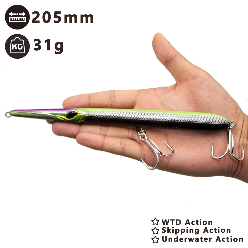 Hunthouse stylo Рыболовная Приманка 5 шт./лот карандаш 205 мм 31/36 г длинный Литой липкая