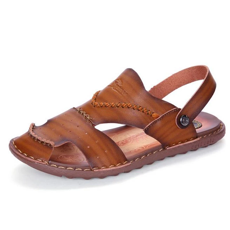 Tangnest/2017 г. Модные мужские пляжные сандалии Летние слипоны на резиновой мягкой