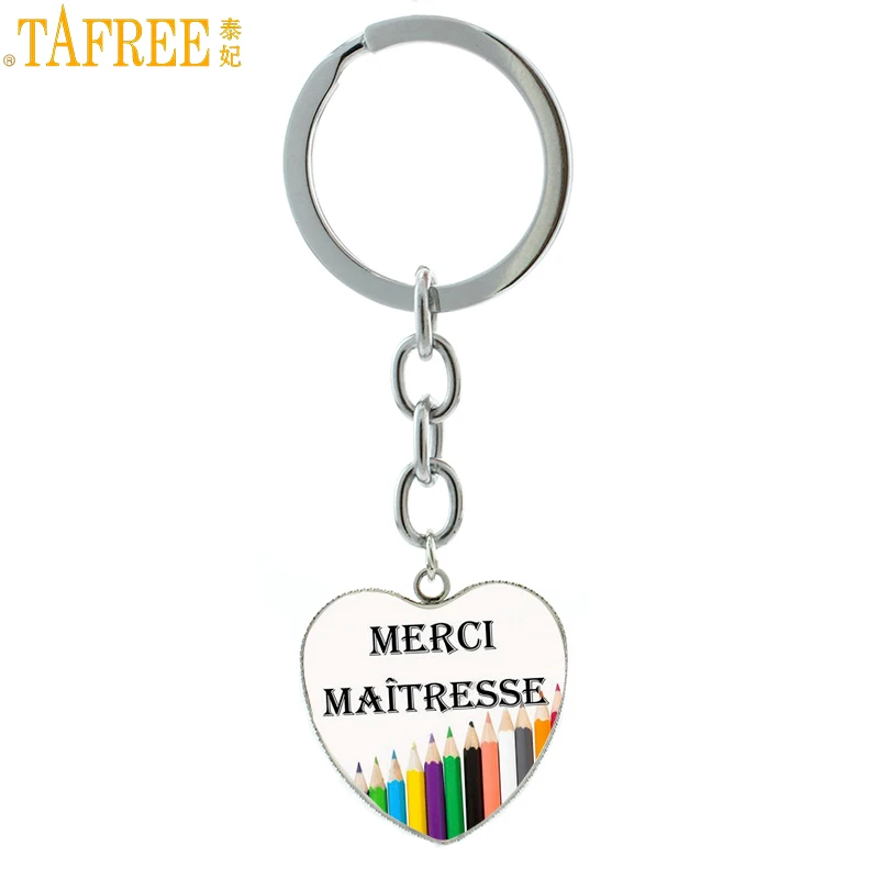 TAFREE модная футболка в французском стиле Merci Maitresse кулон сердце брелок для мужчин