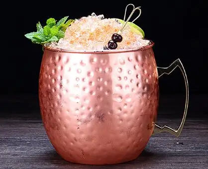 copper 5L super Big Гигантская кружка с медным Мулом, 5 л, супер большая чашка из нержавеющей стали, чашка для льда, Коктейльная кружка - Цвет: copper 5L super Big