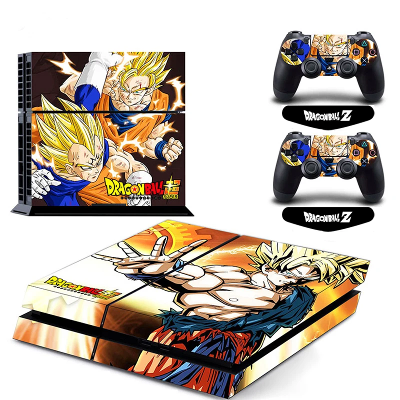 ARRKEO Dragon Ball Супер Сон Гоку виниловая Обложка Наклейка PS4 кожа для sony playstation 4 консоль и 2 контроллера Защитная Наклейка