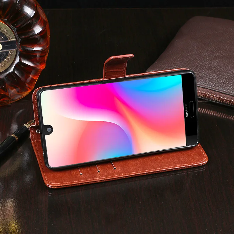 ITien Прочный Премиум Флип кожаный защитный чехол для Sharp Aquos S3 Mini FS8018 ТПУ