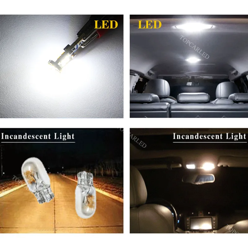2 шт. высокое качество T10 CANBUS 12SMD 3030 светодиодные Белые автомобильные боковые
