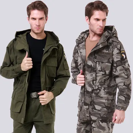 Куртка мужская камуфляжная с капюшоном х/б карманами|cargo coats|military camouflage jacketjacket coat