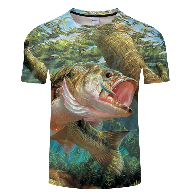 new men leisure 3d printing t shirt, funny fish printed men and women tshirt Hip hop T-shirt Harajuku Asian size s-6xl