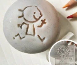 size 4x4cm Детское натуральное мыло ручной работы акриловое уплотнение Мини DIY натуральный органический стеклянный штамп - Цвет: size 4x4cm