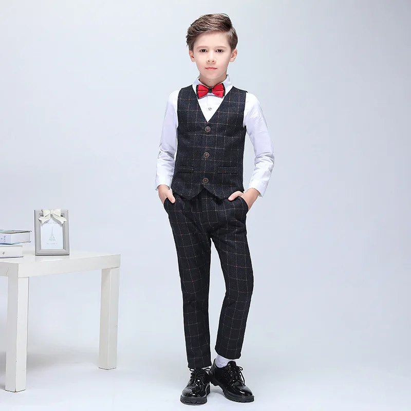 3 шт. блейзер и брюки для мальчиков на свадьбу|Костюмы| |