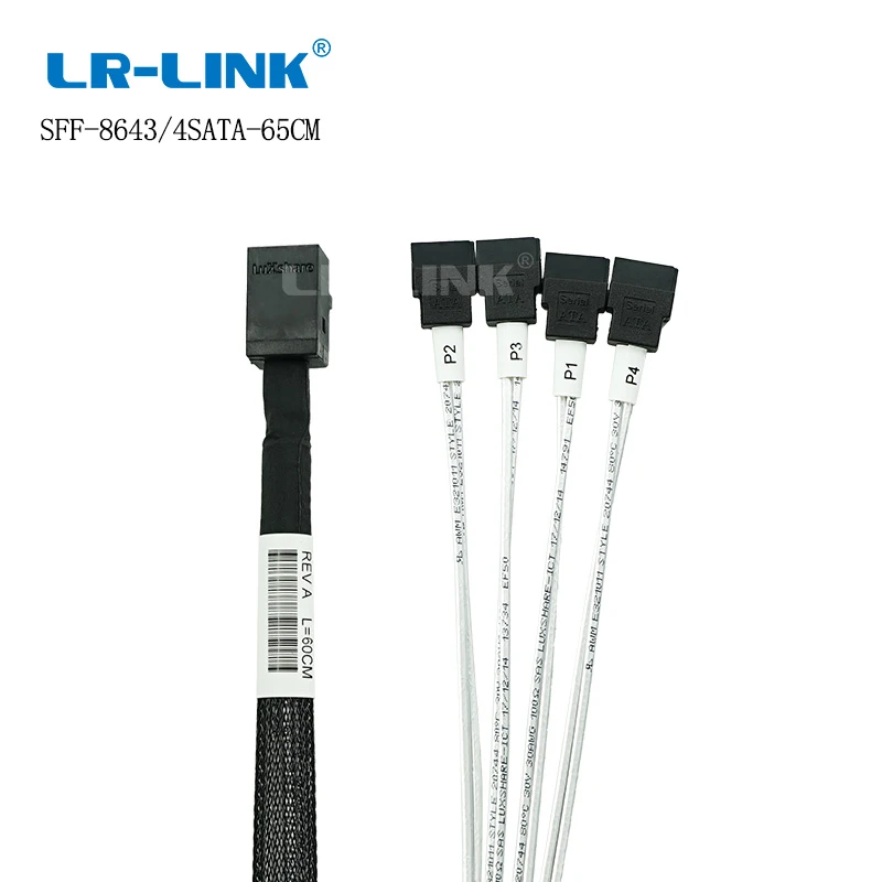 LR LINK 10 шт в наборе бесплатная доставка внутренний HD Mini SAS 8643 SFF хоста до 4 SATA кабель