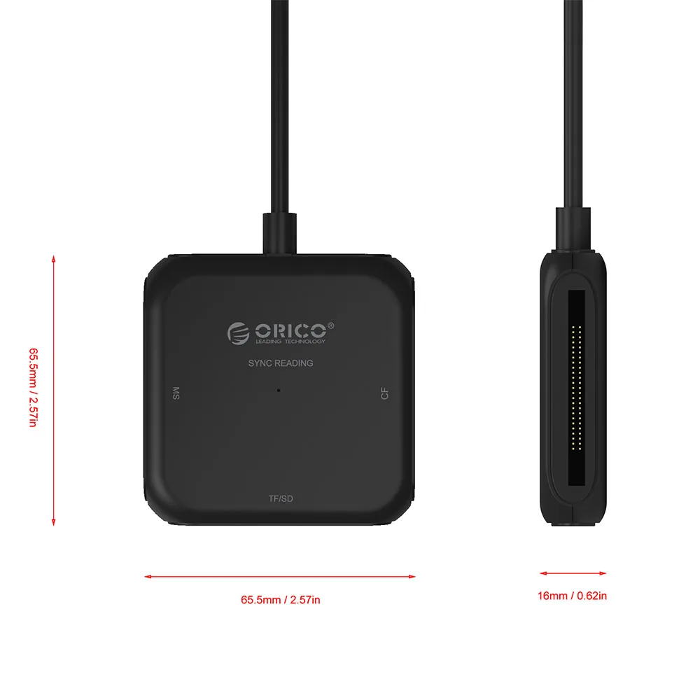 ORICO 4 в 1 USB 3,0 смарт-кард-ридер флэш мульти-карт памяти для TF/SD/MS/CF 4 карты одновременно чтения и записи-CRS31A
