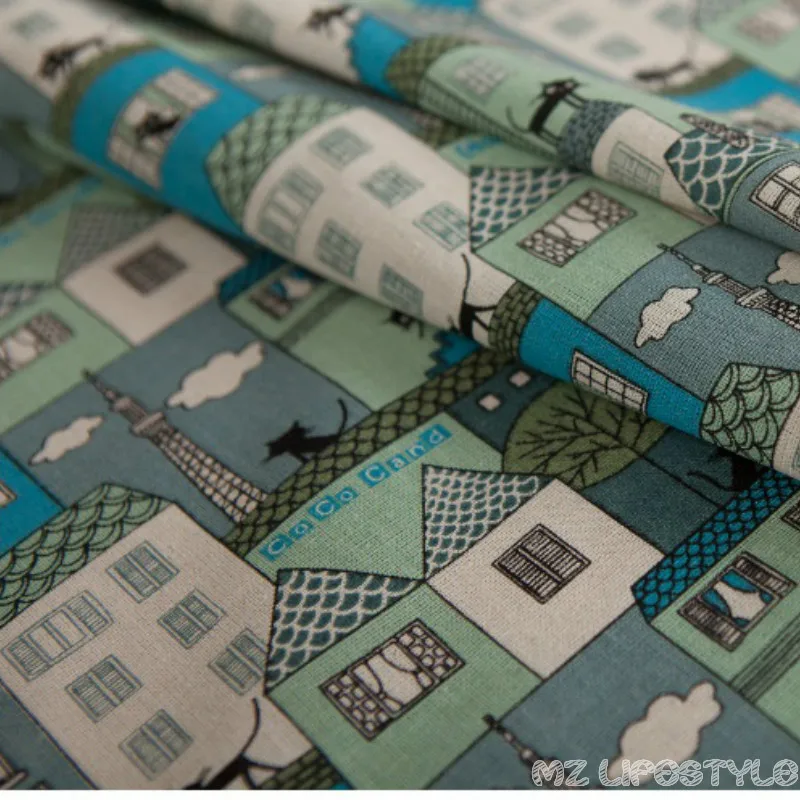 Скандинавская серия для маленьких домов винтажная ткань конопляная хлопковая