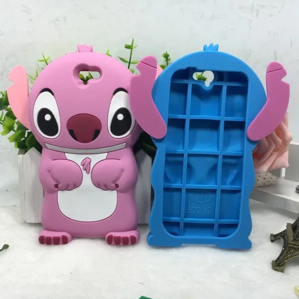 New For HTC One A9 Case Cover Silicon Back Covers Phone Cases 3D Cute Cartoon Lilo Stitch Style Protective Funda Capa |