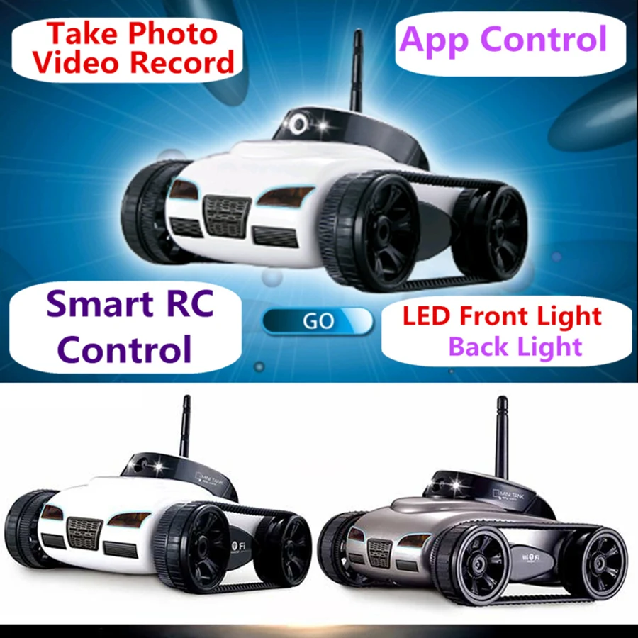 New Happy Cow 777-270 Wifi Rc Mini Tank RC Car FPV 30w Pixels Deformable Camera Support IOS Phone Android remote control Toys | Игрушки и