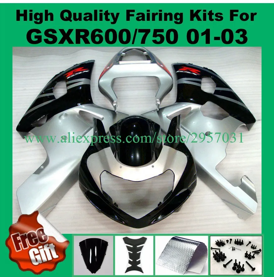 

9gifts Injection Fairings for SUZUKI GSXR600 GSXR750 2001 2002 2003 K1 K2 K3 ABS fairing kits #Q299I-L5