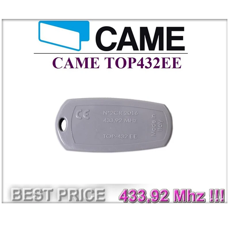 2pcs 2019 FOR CAME TOP432EE remote control 433 92Mhz 2 button transmitter high quality | Электроника