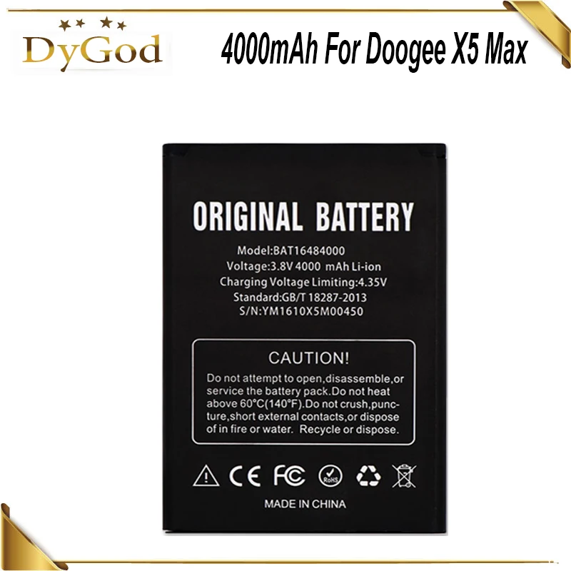 Аккумулятор 4000 мАч для DOOGEE X5 MAX Pro аккумуляторная батарея AKKU|batteries batteries|battery for