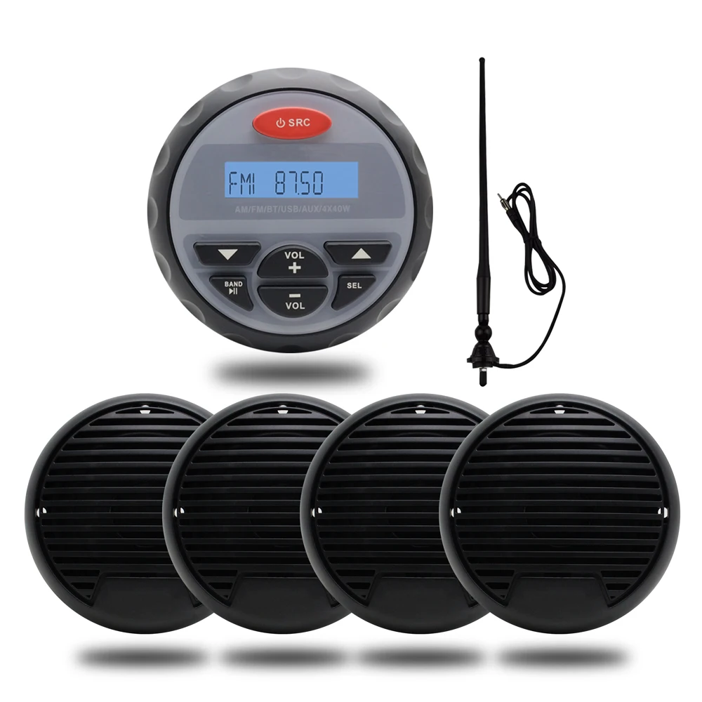 Bluetooth-радио для гольфа FM-радио AM-приемник Водонепроницаемый MP3-плеер + 3
