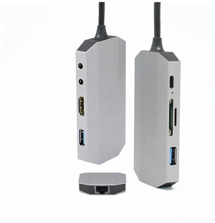 UTHAI J10 тип-c 9в1 концентратор мульти USB3.0 HDMI адаптер док-станция для MacBook Pro Аксессуары тип-c 3,1 сплиттер 3 порта USB C кардридер