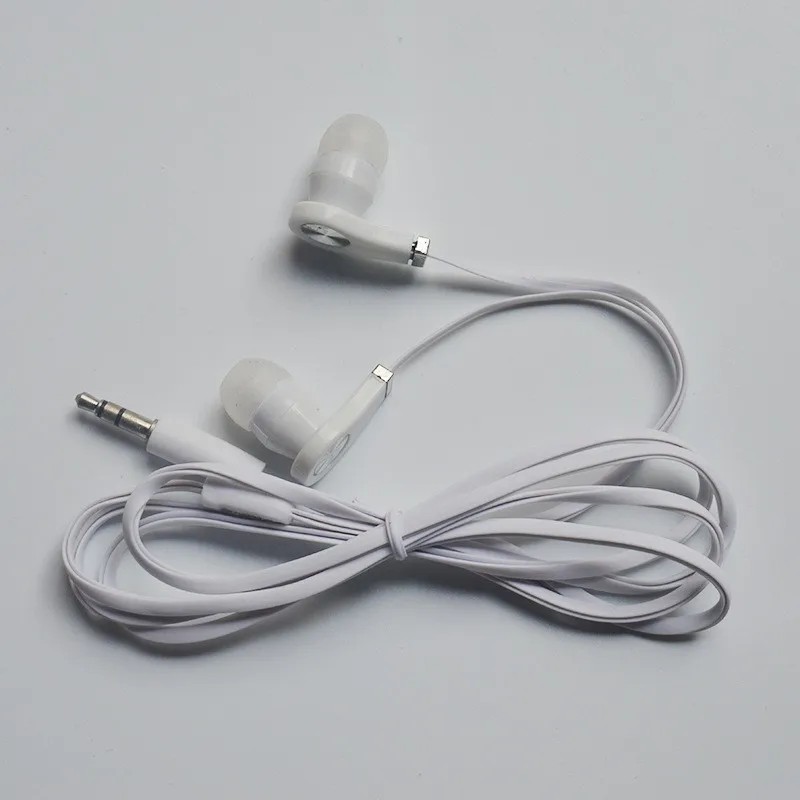 Белый CHYI In Ear Наушники Проводная гарнитура без микрофона дешевые универсальные 3,5 мм музыка мини-наушники-вкладыши цветные наушники-капли для смартфона - Цвет: Белый