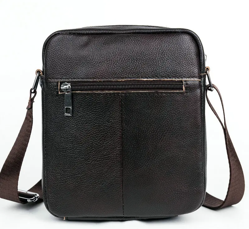 Брендовая мужская сумка мессенджер из 100% натуральной кожи Повседневная через