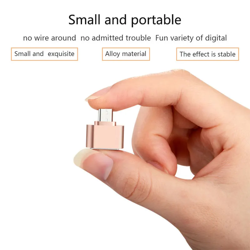 Адаптер Micro USB папа-USB 2 0 OTG мама конвертер для телефонов Samsung Xiaomi LG Huawei Android