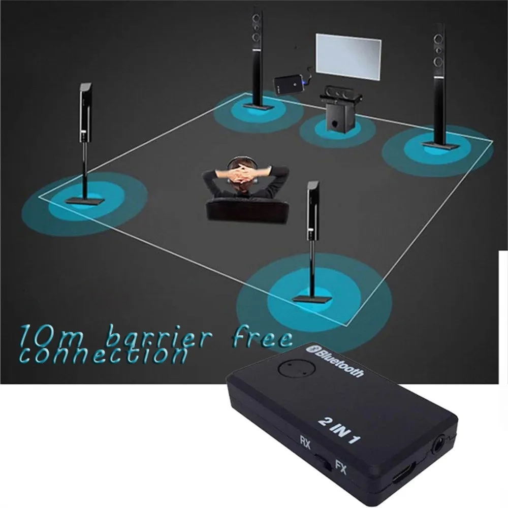 CARPRIE Bluetooth передатчик приемник 2 в 1 беспроводной A2DP стерео аудио Aux