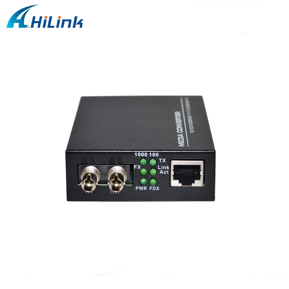 10/100/1000base-tx в 1000BASE-FX медиаконвертер дуплексный волоконный ST коннектор 550 м внешняя
