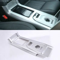 abs chrome center console gear shift panel cover trim for land rover discovery sport 2015 2017 car styling accessories