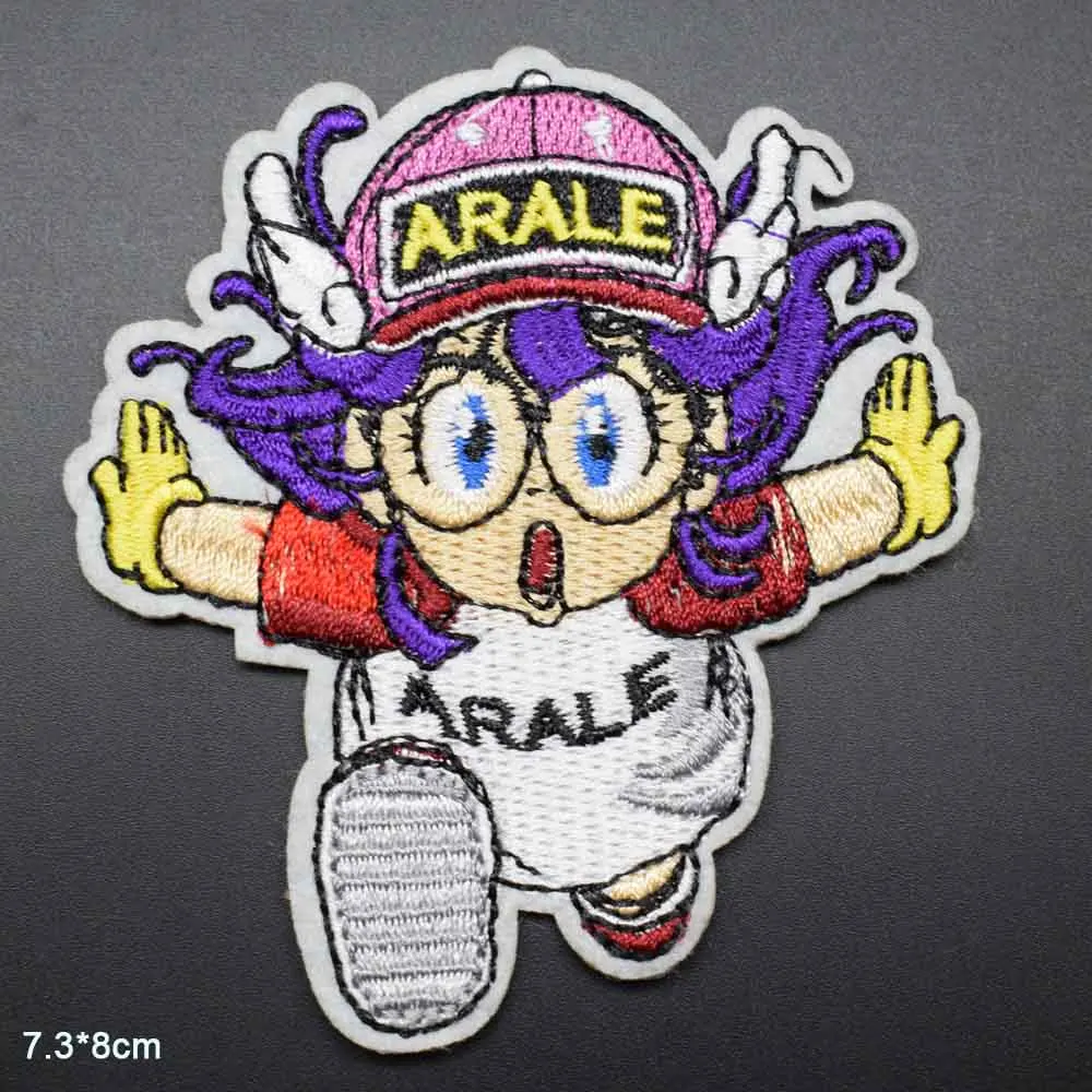 Arale мультфильм аниме утюгом вышитые нашивки для одежды наклейки одежда оптом |