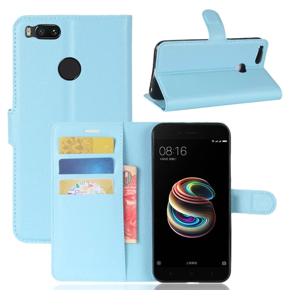 Флип чехол для телефона Xiaomi MI A1 5X задняя крышка силиконовый PU кожаный MiA1 Xiomi 5 X A