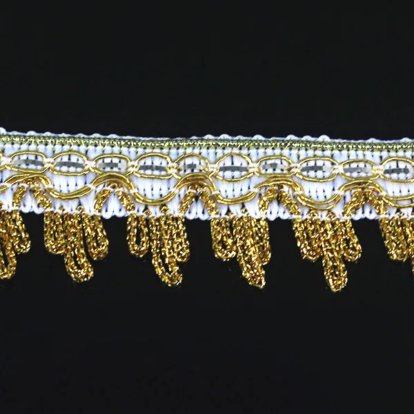 Плетеная Золотая отделка Ремесло кружевная лента для аппликации украшение