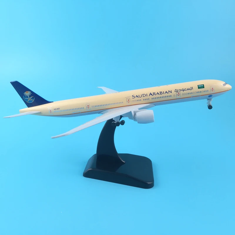 20 см SAUDI ARABIAN B777 модель самолета из металлического сплава Игрушечная колеса