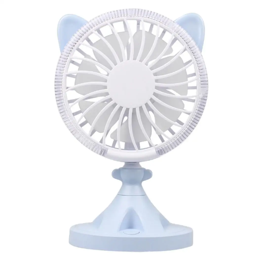 Портативный USB портативный мини вентилятор СВЕТОДИОДНЫЙ Ночник настольный с
