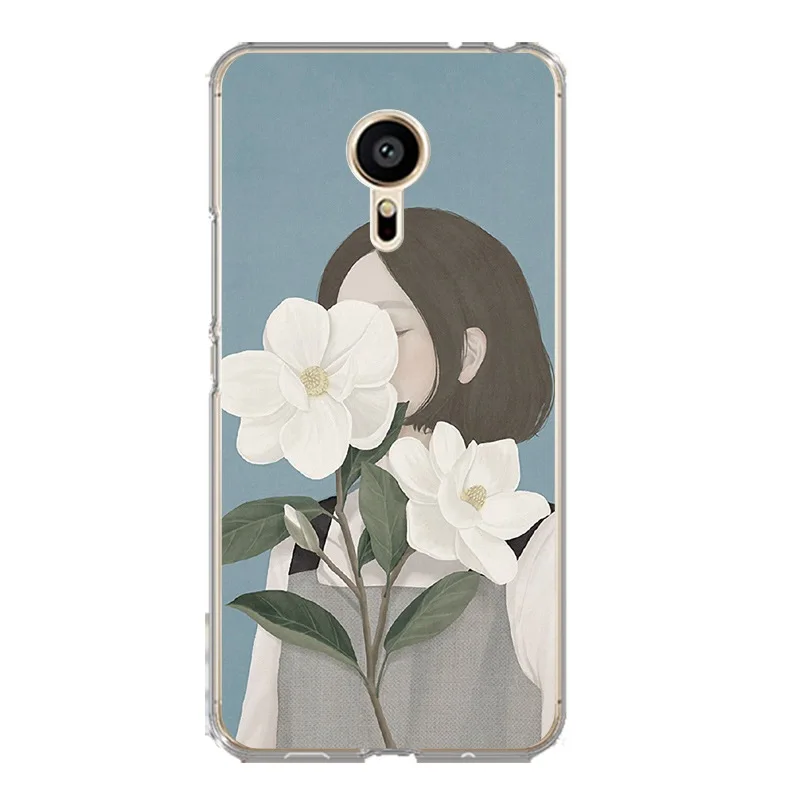 Fashion Girl colourful Soft Clear TPU Phone Case Silicone Cove For meilan MX6 pro6 U20 U10 A5 M5 M5S E E2 Free Shipping | Мобильные