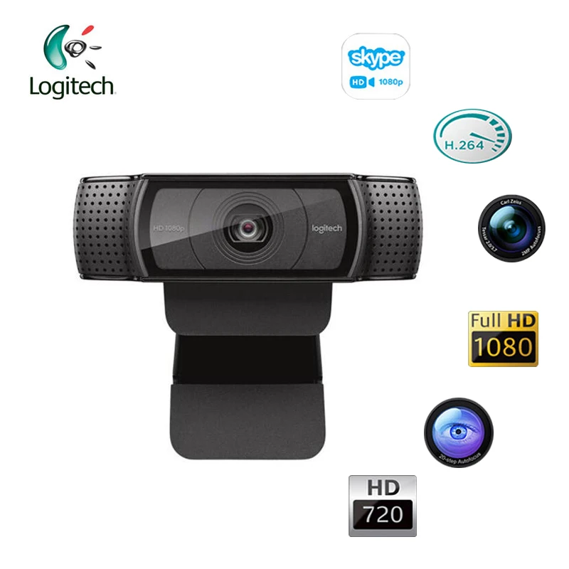   Logitech C920E 1080P   Windon7/8/10 Mac OS Chrome OS Android Auto Fucos,  ,  