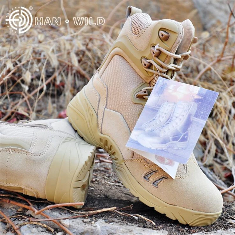 

Men's Military Desert Tactical Boots Breathable Combat Ankle Boots Outdoor Leather Army Boots for Men Botas Tacticos Zapatos