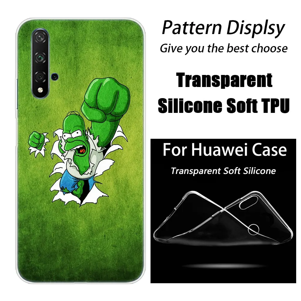 007 Hot The Simpsons Fashion Soft Silicone Case for Huawei Honor 20 8A 7A Pro 10 9 8 Lite View 20 7S 8S 8X 7X 6X 8C 20i 10i Play TPU - Цвет: 007