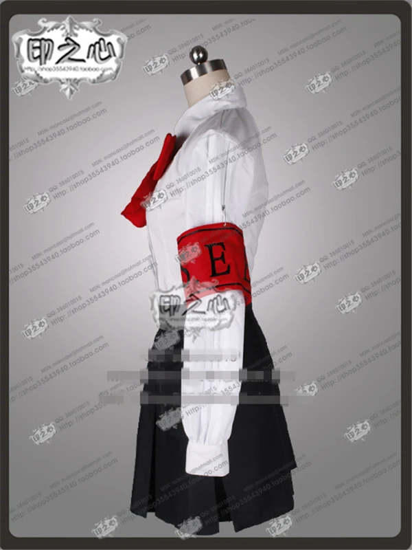 Аниме Persona 3 Shin Megami Tensei Mitsuru Kirijo аниме косплей костюм рубашка + галстук юбка