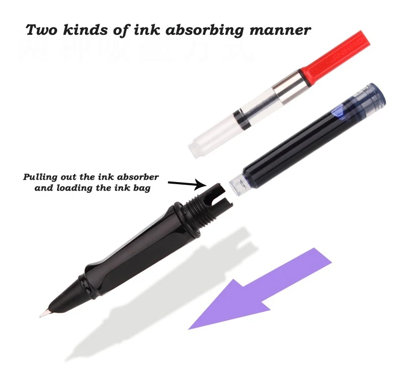Jinhao 599a авторучка чернильная ручка Pluma Stylo Plume Vulpen Stilografica канцелярский подарок для студента ручки Дополнительно каллиграфия ручка