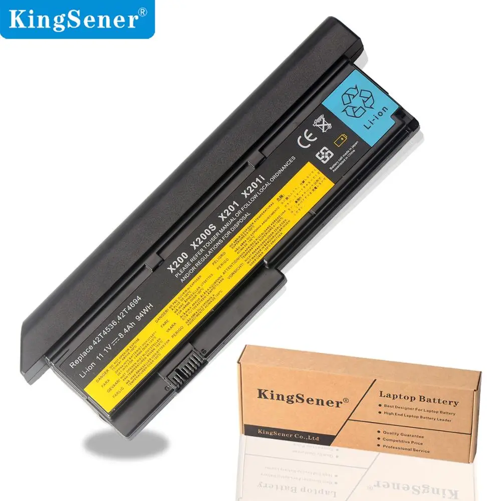 KingSener ноутбук батарея для lenovo IBM ThinkPad X200 X200S X201 X201I 42T4834 42T4535 42T4543 42T4650 42T4534 45N117 8.4Ah
