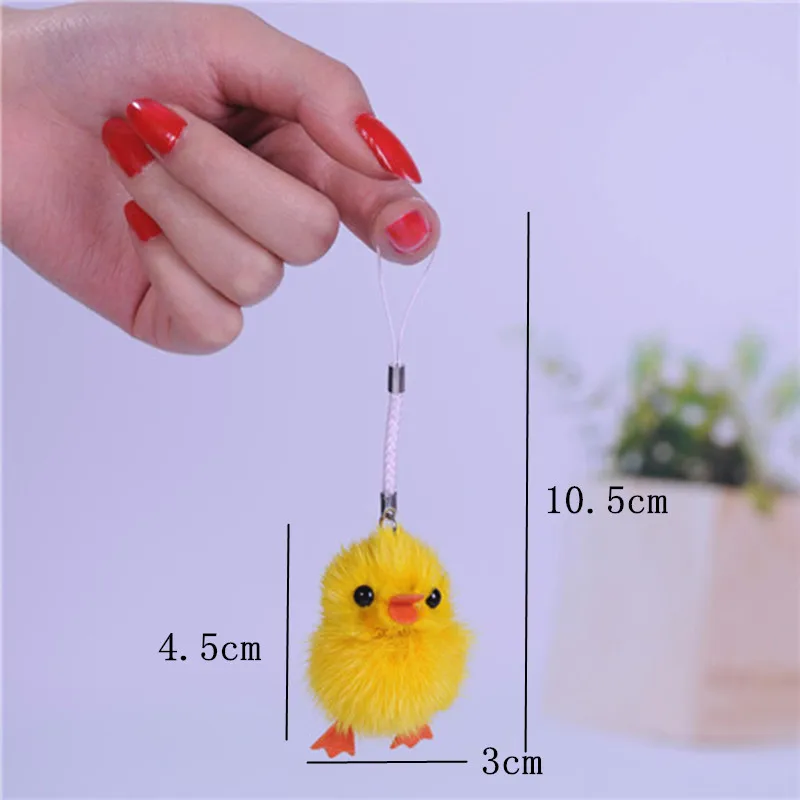 Новый милый пушистый Пушистый мягкий плюшевый брелок с мехом норки