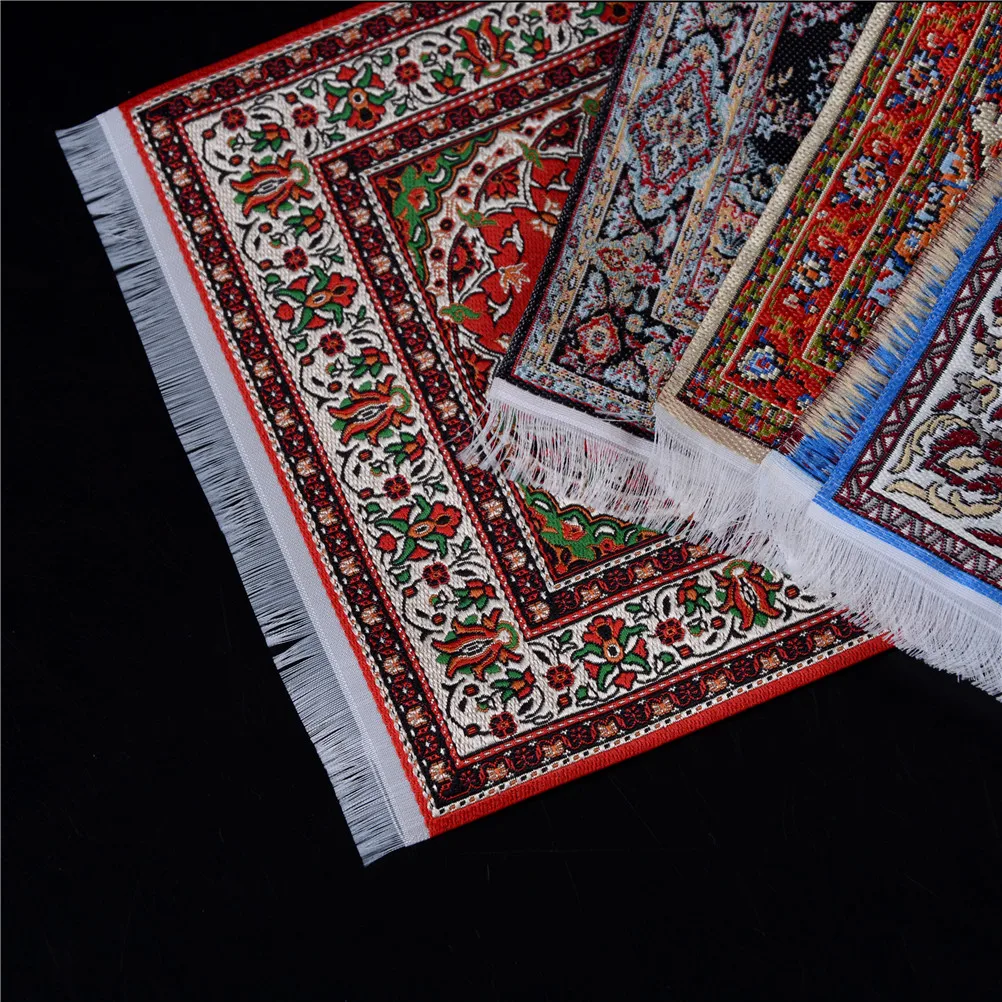 1 шт. кукольный домик шелковый ковер мебель миниатюрный тканый кукольная игрушки